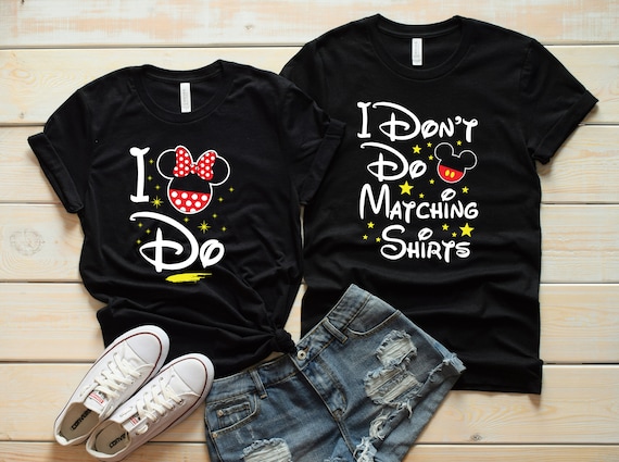 Disney couple shirts, Disney shirts for couples, Disney anniversary shirts,  Disney matching shirts, Disney honeymoon shirts, Matching shirts