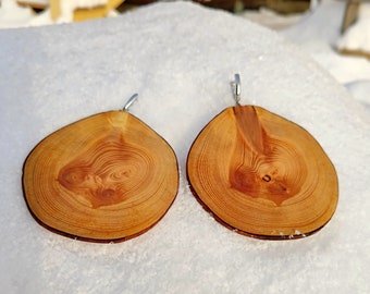 gift handcrafted romantic Olive wood seashell boho earings extraordinary earings Natural atmosphere unique earings 925 eco style.