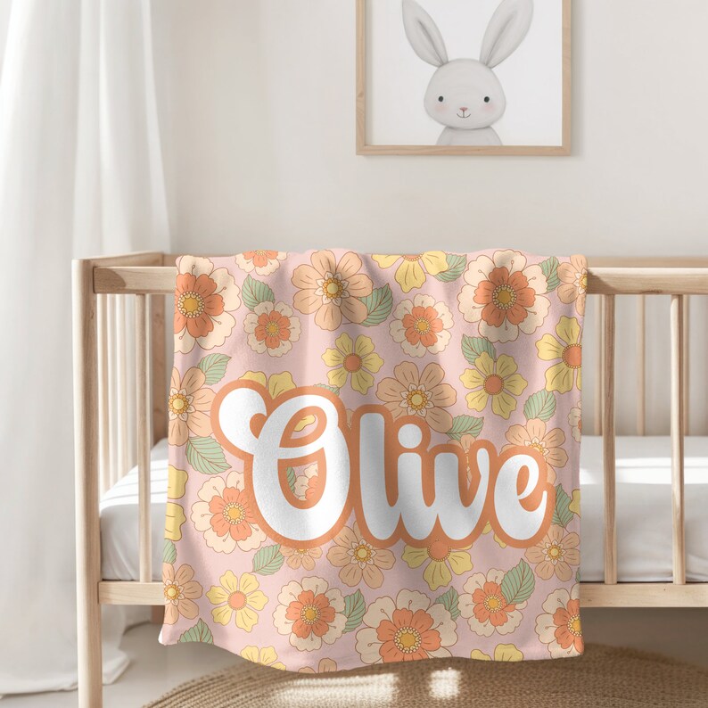 Personalized Kids Blanket Name New Born Baby Gift Toddler Blanket