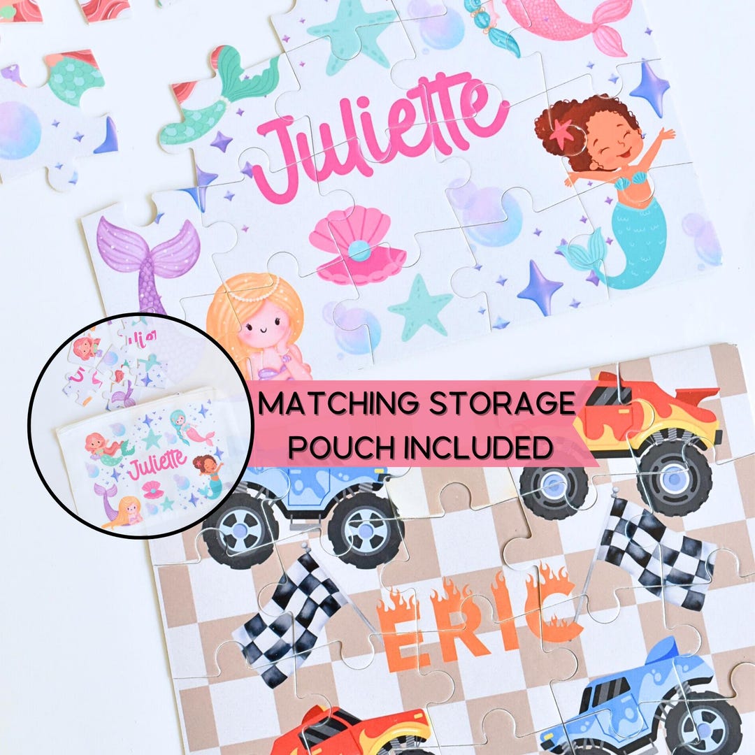 Personalized Name Jigsaw Puzzle Educational Toddler Gift Custom ...