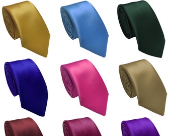 Men's Smart Skinny Width 2" Satin Ties