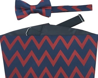 Royal Artillery Cummerbund Set (Includes Bow Tie & Hanky)