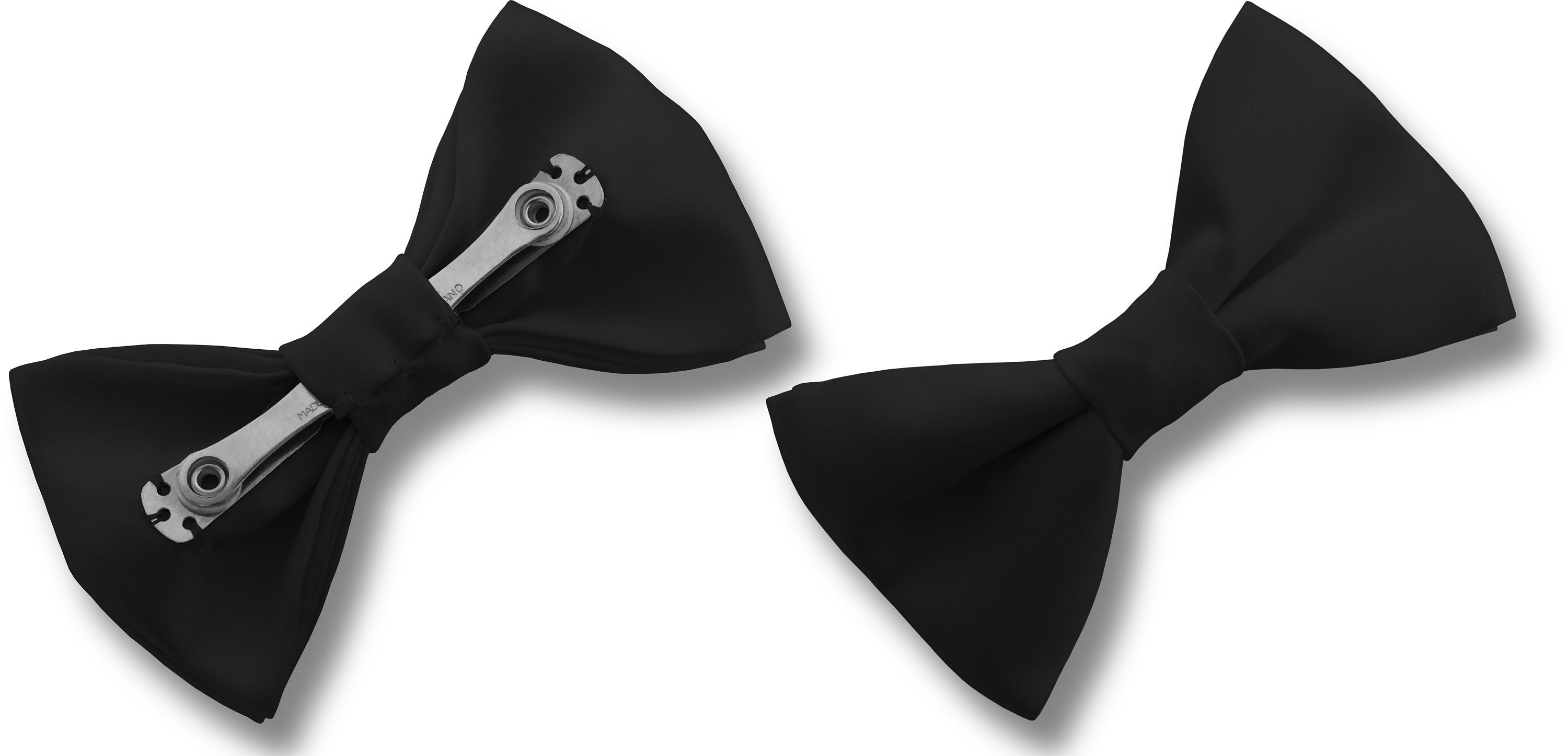 Men s 100 Satin Pre tied Clip on Bow Ties various Colours Etsy