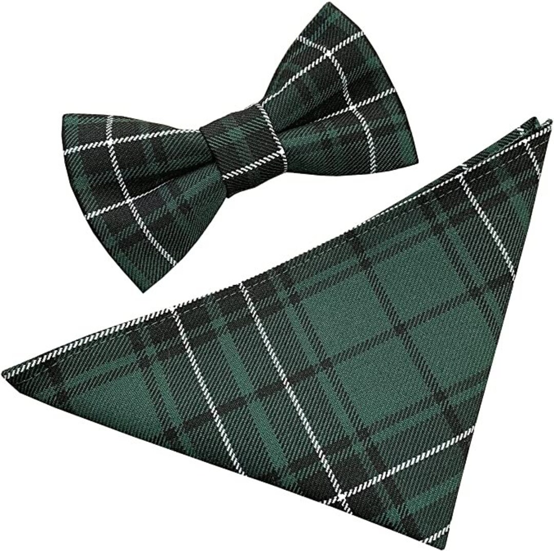 Green MacLeod Tartan Bow Tie main image 0