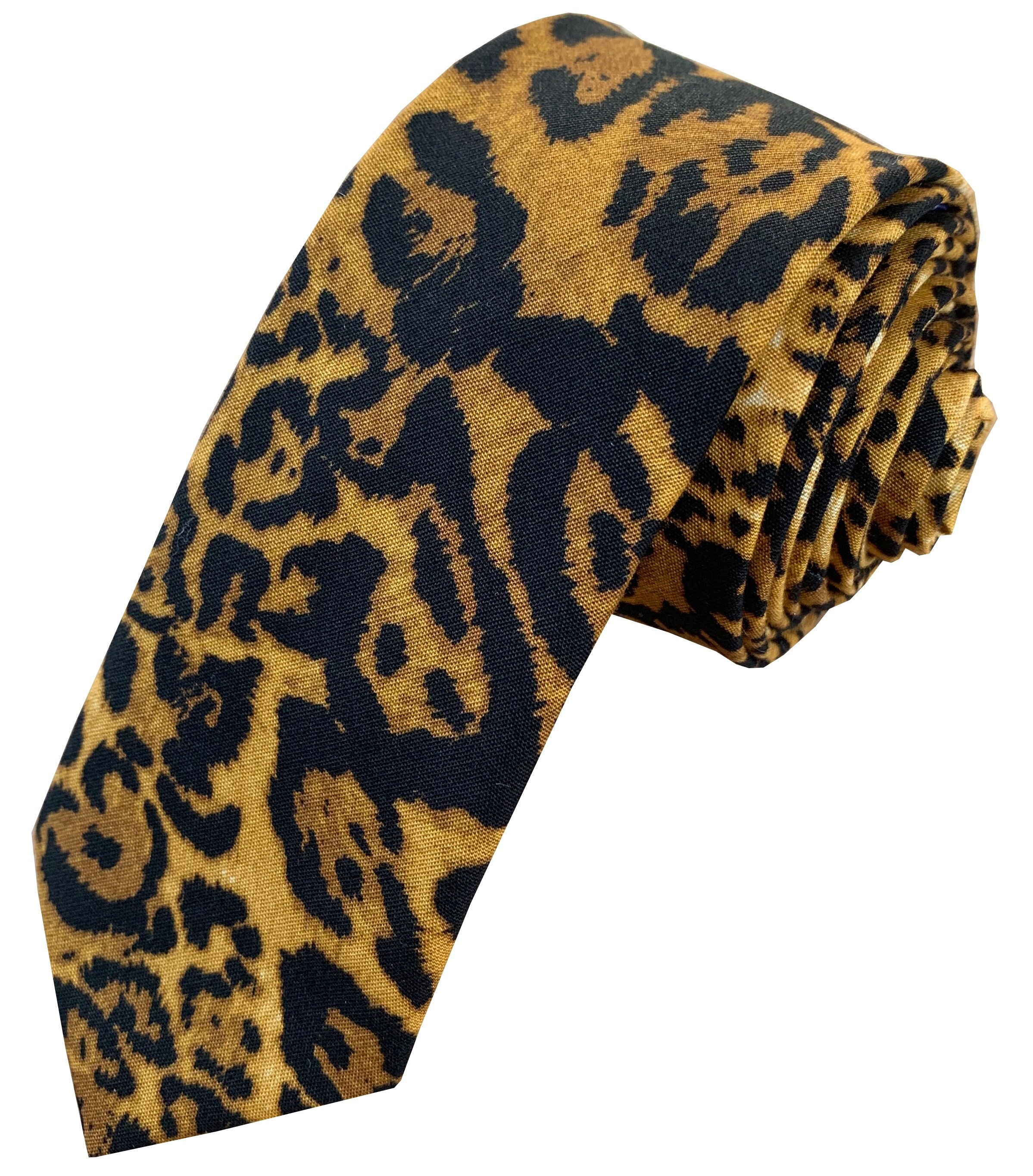 heroin Skråstreg Celsius Cheetah Print Tie - Etsy