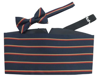 Royal Electrical & Mechanical Engineers Cummerbund Set (Includes Bow Tie and Hanky)