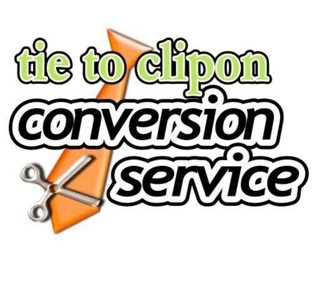 Standard Tie to Clip on Tie Conversion Service Convert Your Own Tie