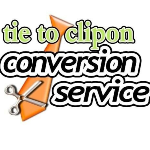 Standard Tie to Clip on Tie Conversion service - Convert Your own Tie into a Clip On, Send it to us!