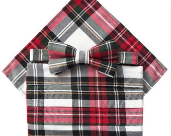 Men's Stewart Dress Tartan Cummerbund Set (includes Bow Tie & Pocket Square)