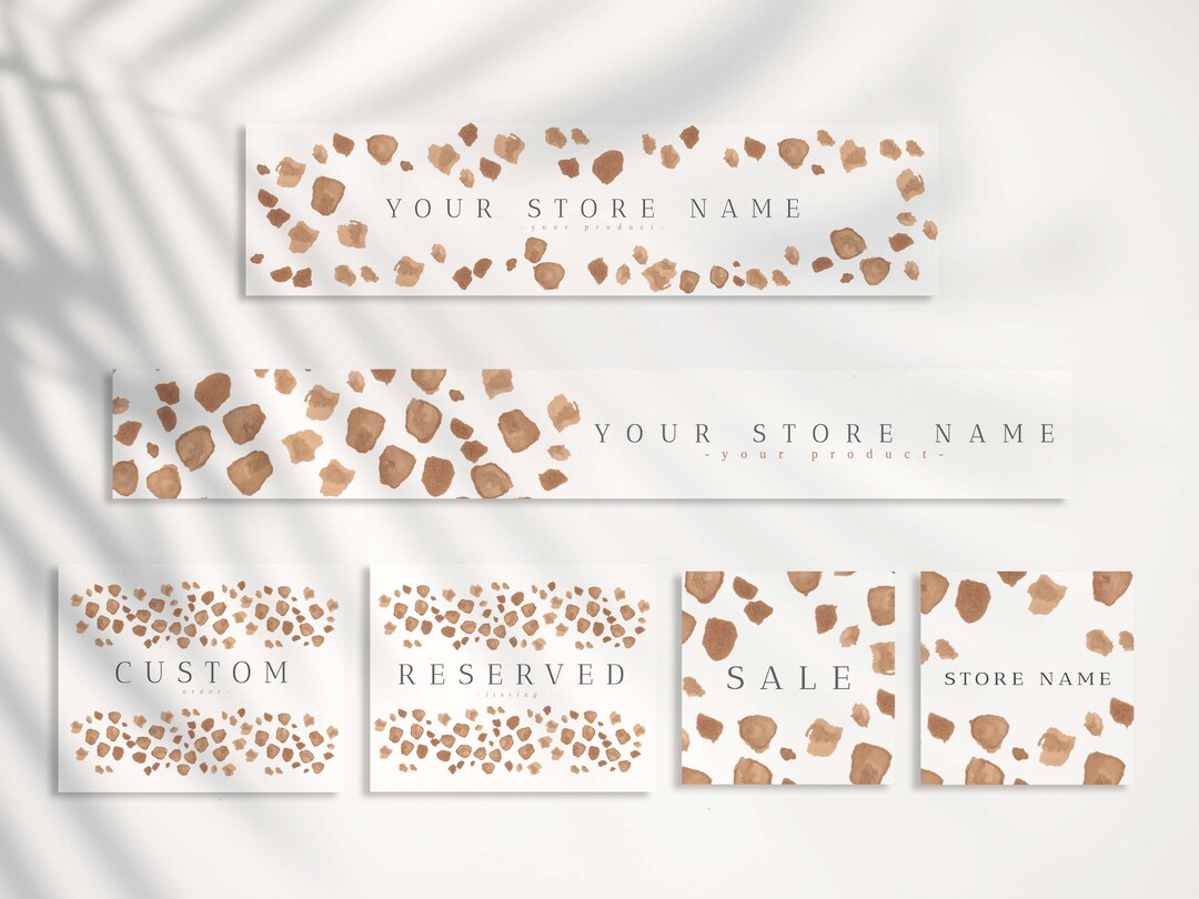 Editable Etsy Branding Kit Etsy Branding Etsy Beige Abstract Cover Etsy Editable Etsy Branding Kit Etsy Branding Etsy Beige Abstract Cover Etsy