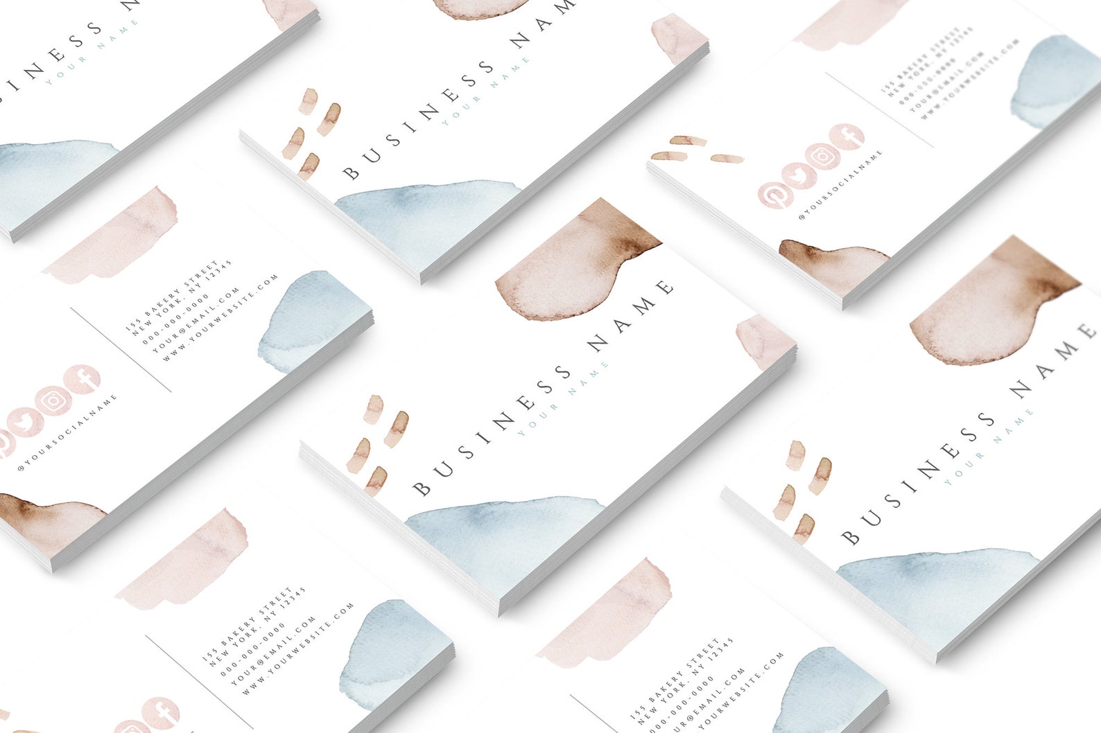 DIY Printable Business Card Editable Bakery Business Card - Etsy