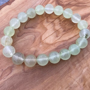 White Jade stretch bracelet jade bracelet lucky bracelet 7” bracelet