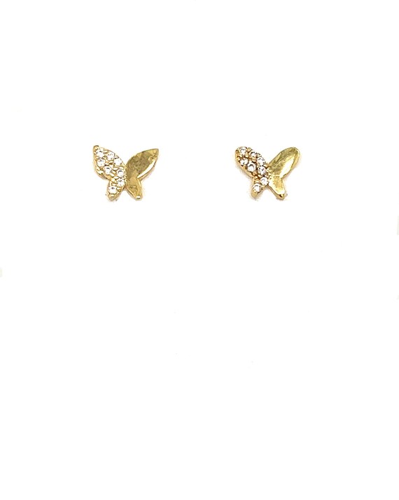 [LLOYD] 韓国☆14K☆Butterfly Earrings 14-karat gold Polished Butterfly Earrings benefitting