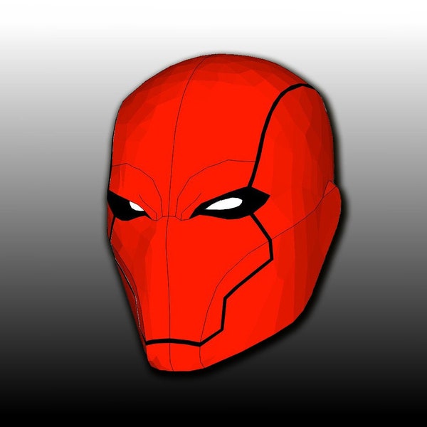 Red Hood Rebirth Mask Templates - Foam