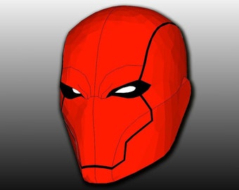 Red Hood Rebirth Mask Templates - Foam