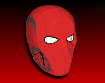 Red Hood Titans Mask Templates - Foam