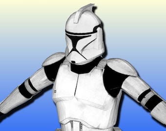 Clone Trooper Phase 1 Armor Templates - Foam