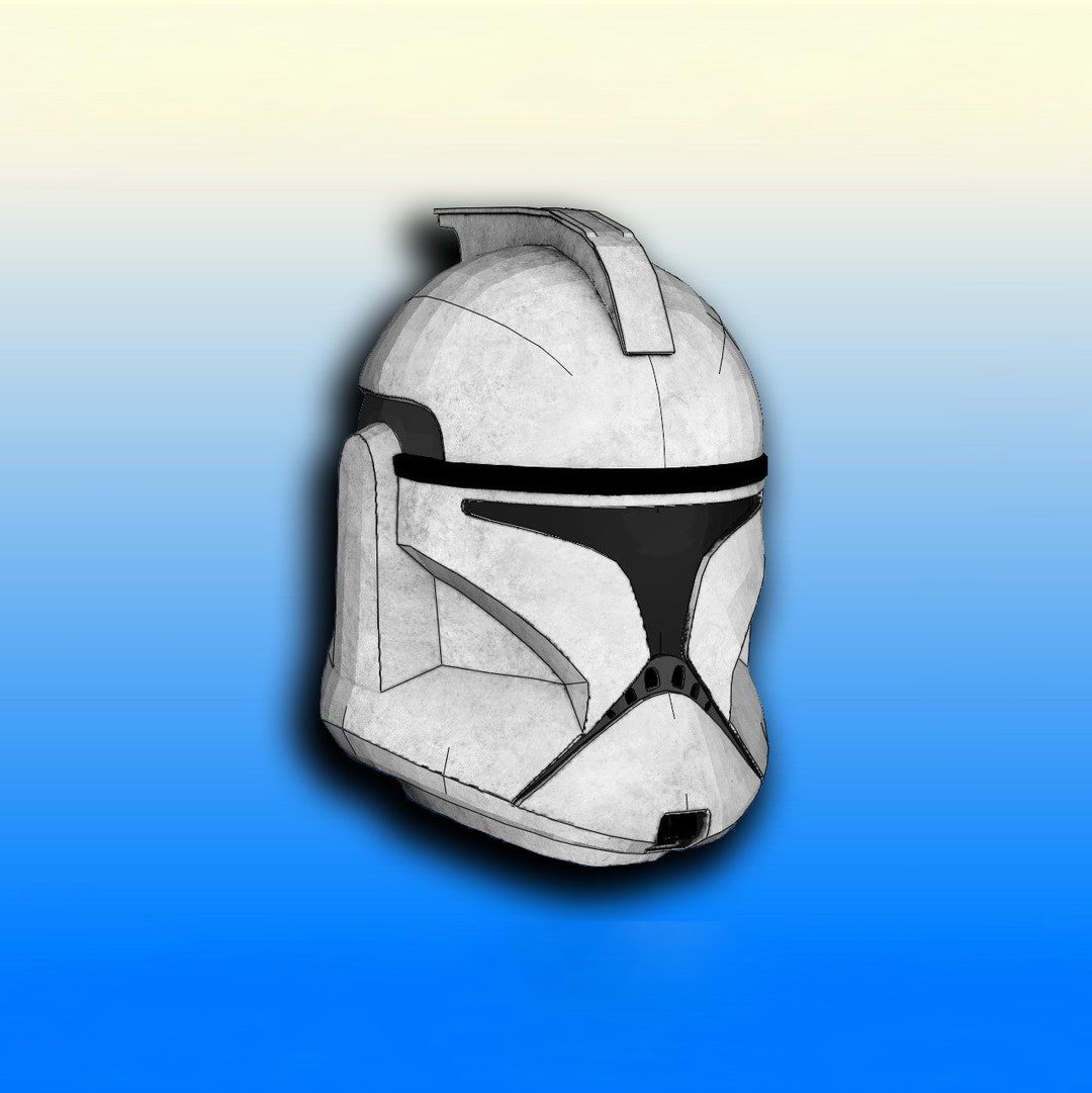 Clone Trooper Phase 1 Helmet Templates Foam Etsy Clone Trooper Phase 1 Helmet Templates Foam Etsy
