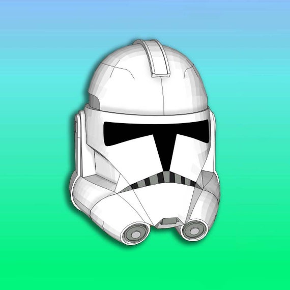 Star Wars The Clone Wars Trooper Helmet Pattern Throw Pillow