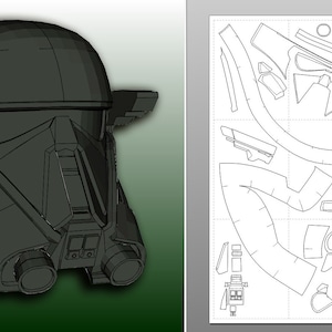 Death Trooper Helmet Templates Foam - Etsy