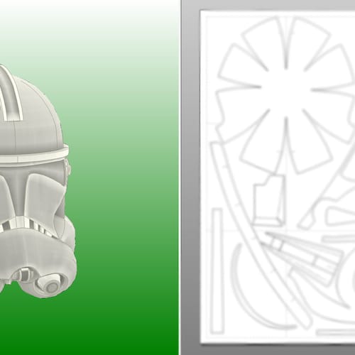 Cardboard Phase 2 Clone or Arc Trooper Helmet Templates OLD Etsy