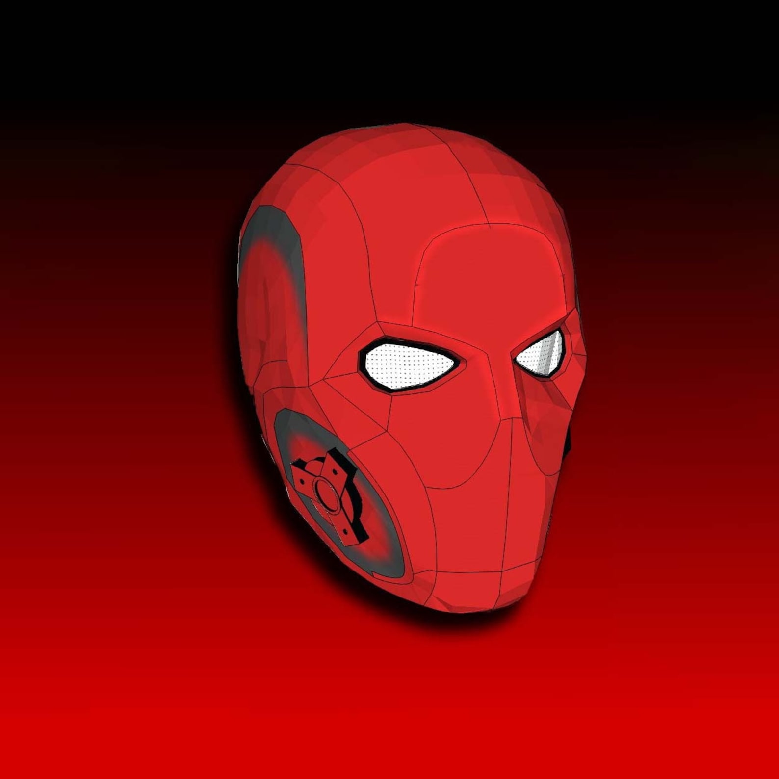 Red Hood Titans Mask Templates - Foam - Etsy