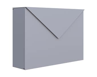 Briefkasten Letter Grau Metallic