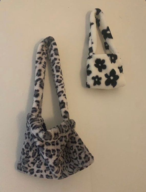 fluffy cheetah bag