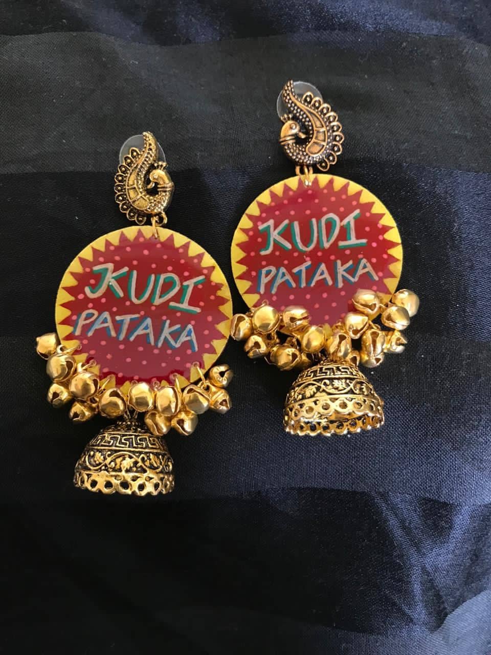 Indian Kudi Pataka Earrings Jhumka Earrings Jhumki Earrings