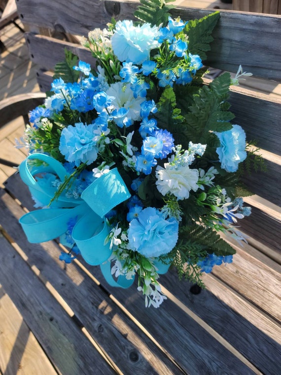 Blue Carnation Flower Arrangements