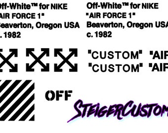 off white air force 1 stencil