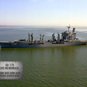 Personalized Metal AO 179 USS Merrimack Photo Wall Print