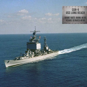 Personalized Metal CGN 9 USS Long Beach Photo Wall Print