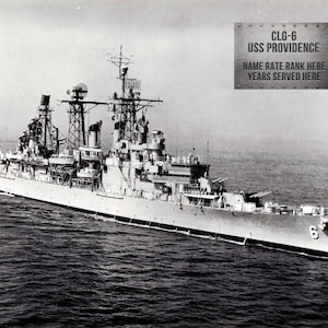Personalized 8 x 10 CLG 6 USS Providence Photo Print