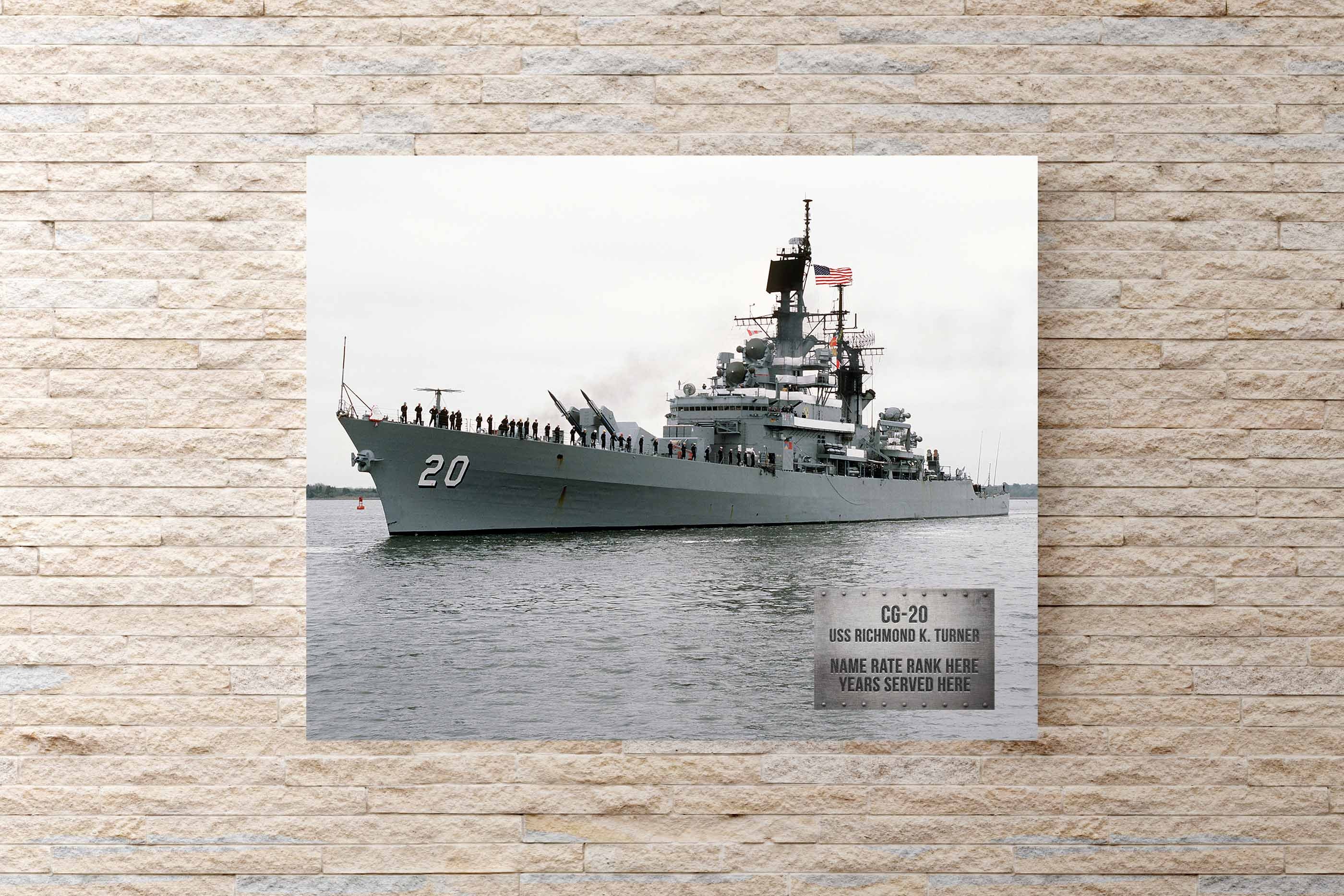 Personalized Metal CG 20 USS Richmond K Turner Photo Wall Print - Etsy