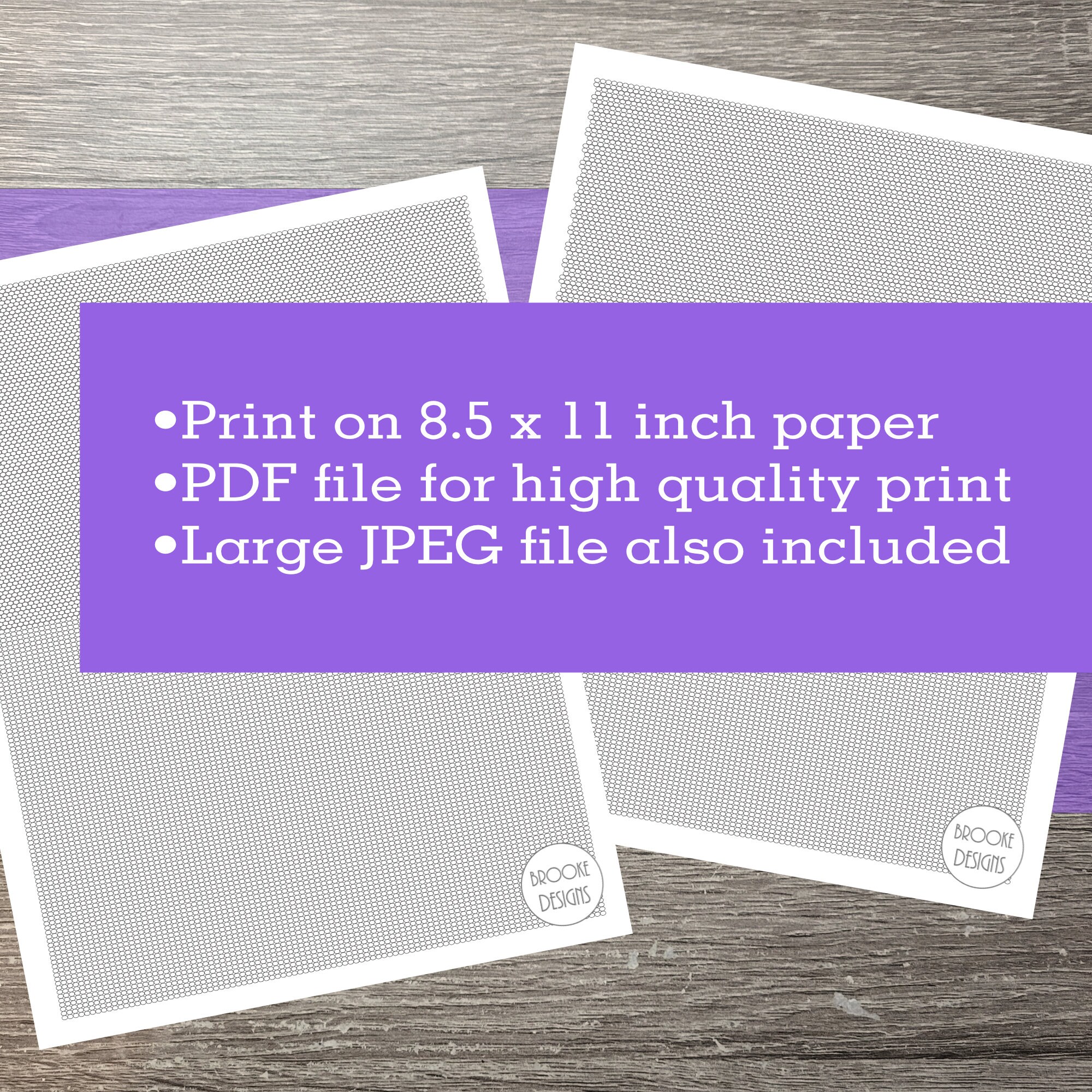 Fringe Earring Graph Paper Double and Single Brick Stitch Pages With