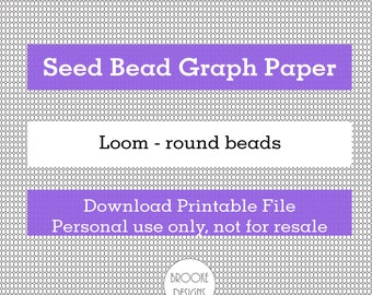 Loom Seed bead graph paper