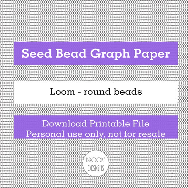 Loom Seed bead graph paper