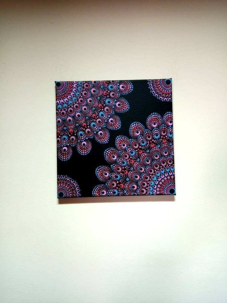 Boho canvas wall art mandala decor mandala wall art canvas | Etsy