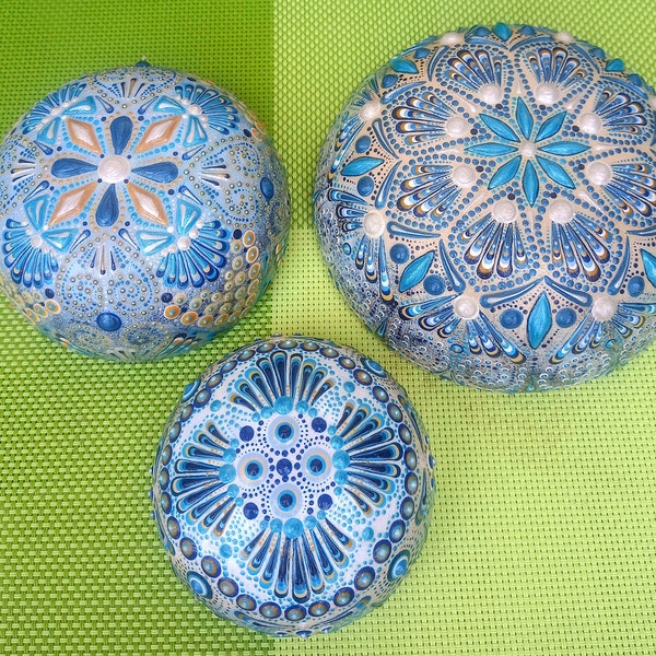 Order in chaos, Set of 3, Mandala stones, Mandala rocks, Hand painted mandala, Painted stones, Mandala dot art, Birthday gift for women