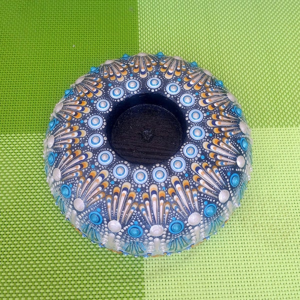 Order in chaos, Mandala tea light holder, Mandala tealight candle, Tealight holder, Wooden tealight holder, Dot mandala, Mandala stones