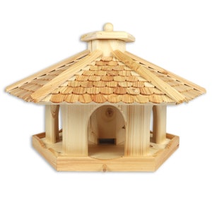 Premium Vogelhaus V52 Lärchenholz Vogelhäuser Vogelfutterhaus Vogelhäuschen Bild 3