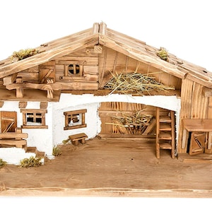 Große Weihnachtskrippe (W11) Krippe Krippenstall Weihnachten Weihnachtskrippen Tischkrippen