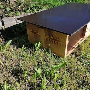 Schildkrötenhaus Aus Fichtenholz - Mit Schiebetür & Abnehmbarem Dach