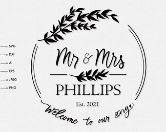 Free Free 154 Wedding Established Svg SVG PNG EPS DXF File