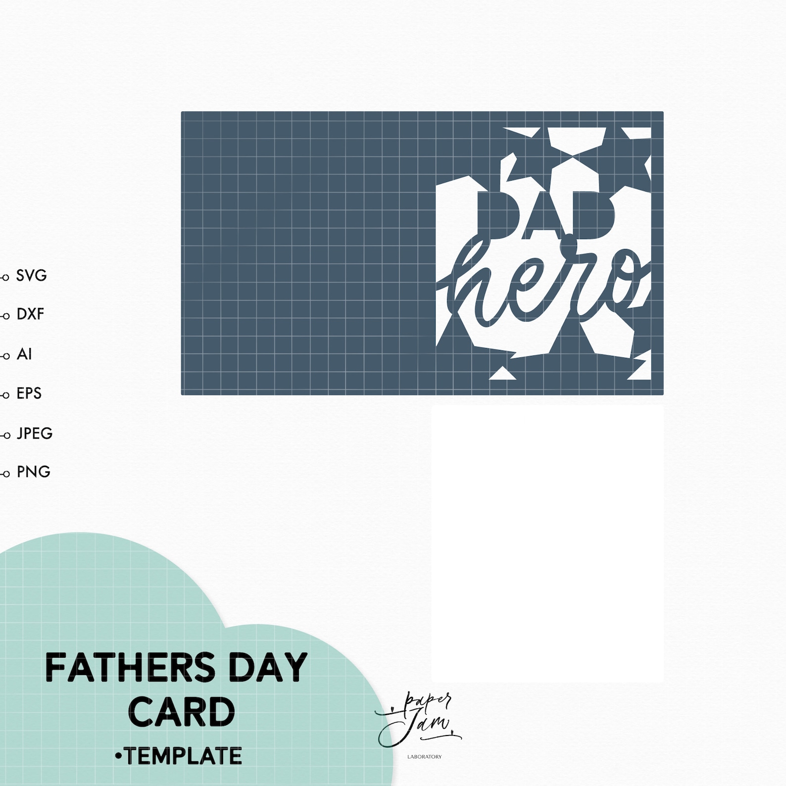 Download Dad hero card layered svg Fathers Day card svg papercut | Etsy