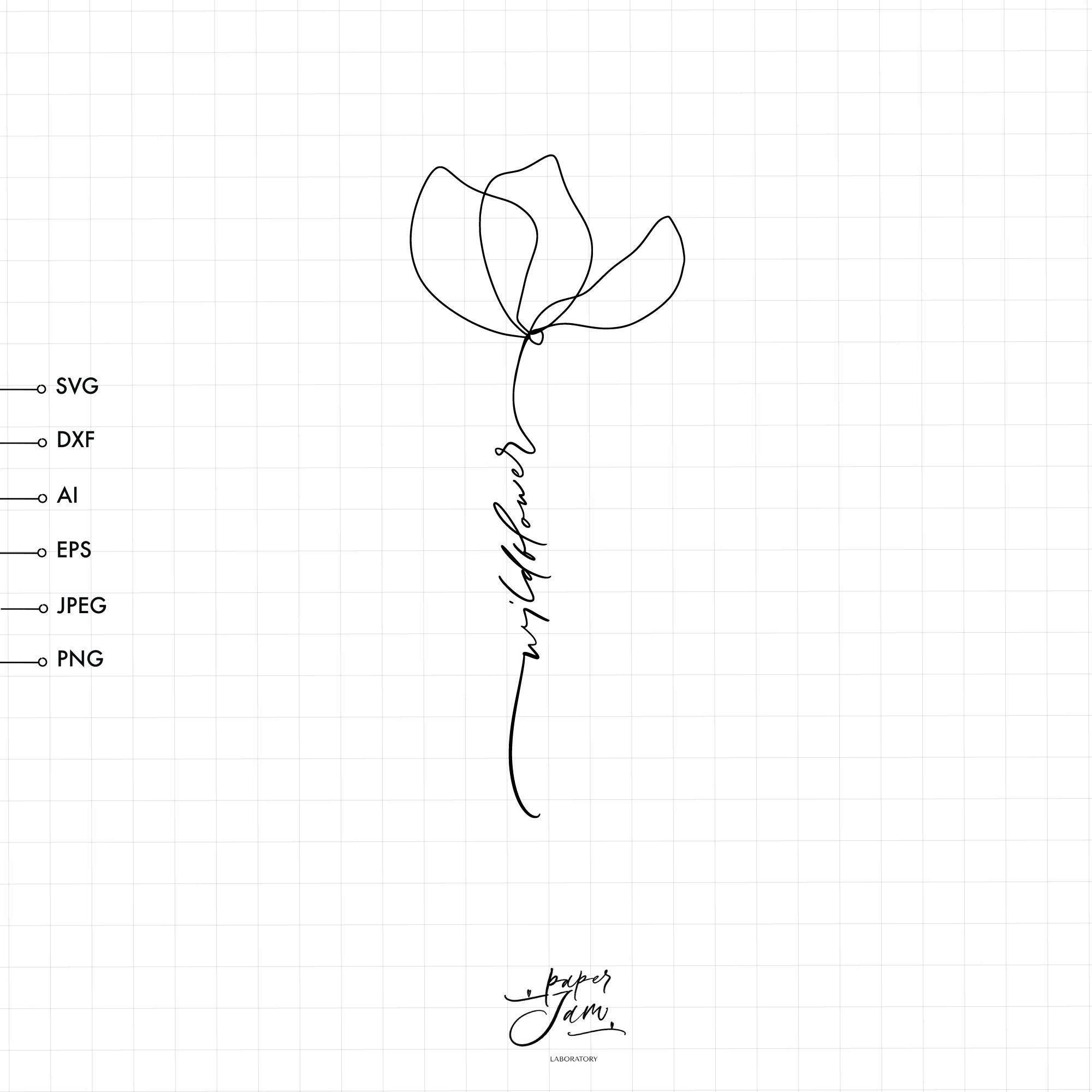 Wildflower SVG svg trendy womens shirt svg floral shirt svg Etsy