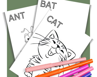 ABC Colouring| Colouring Pages | Children Printable Pages | Kids Learning | kids fun | Printable Pages | Colouring Books | Home School