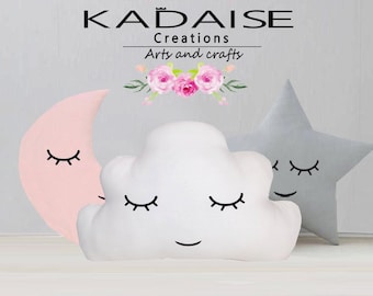 Cloud Pillow: Nursery Decor, Kids Room Cushion