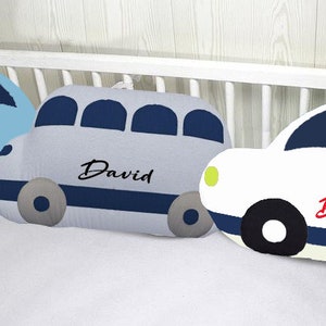 Car Shaped Pillow, Boy's Room Decor, Baby Nursery Decor, Transportation Kids Room, Toddler Pillow, Car Theme, boy Christmas gift